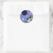 Kandinsky - Violet Groen Ronde Sticker (Tas)