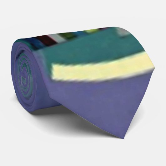 Kandinsky - Violet-Groen Stropdas (Opgerold)