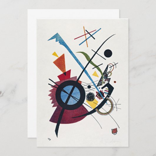 Kandinsky - Violet, Kaart (Voorkant / Achterkant)