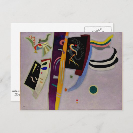 Kandinsky - Violet-Orange l Briefkaart (Voorkant / Achterkant)