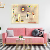 Kandinsky - Vlucht, abstract kunstwerk Canvas Afdruk (Insitu (Woonkamer))