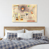 Kandinsky - Vlucht, abstract kunstwerk Canvas Afdruk (Insitu (Slaapkamer))