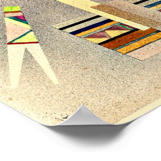 Kandinsky - Vlucht, abstract kunstwerk Poster (Hoek)