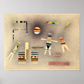 Kandinsky - Vlucht, abstract kunstwerk Poster (Voorkant)