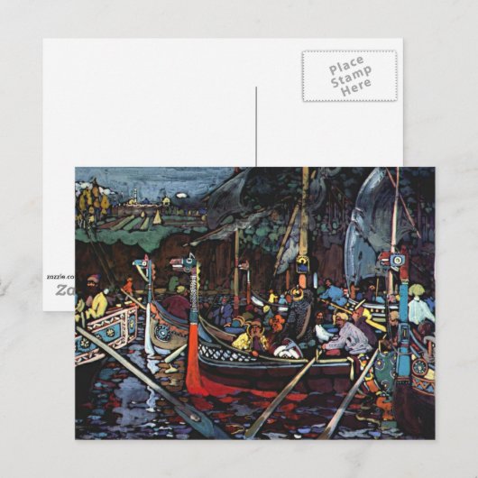 Kandinsky - Volga Song Briefkaart (Voorkant / Achterkant)
