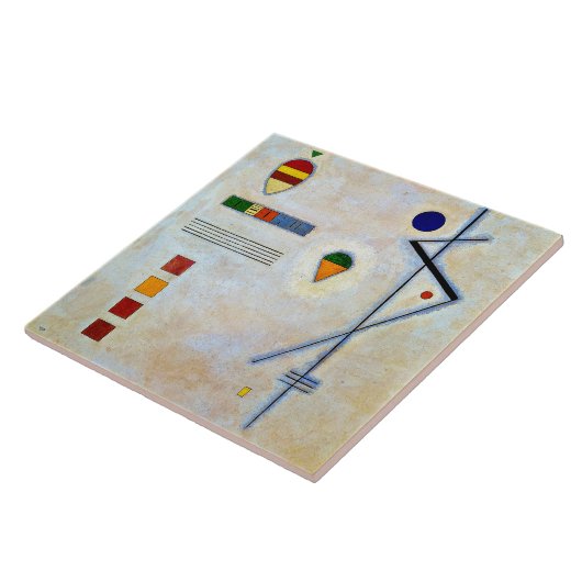 Kandinsky - Von-Zu, beroemd abstract kunstwerk Tegeltje (Zijkant)