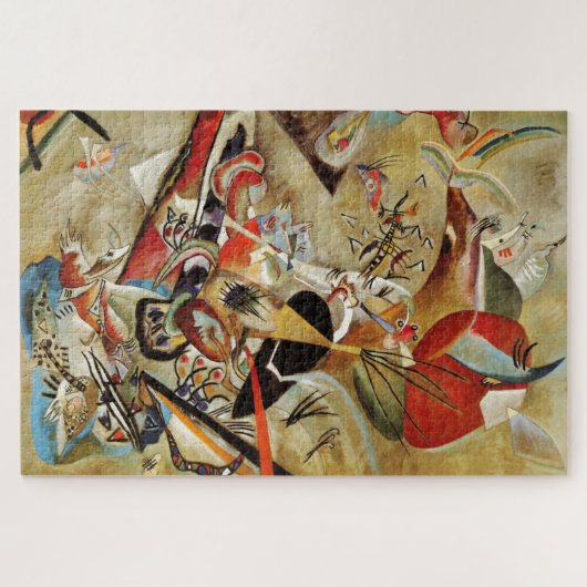 Kandinsky vormt Abstracte kunstschildering Legpuzzel (Horizontaal)