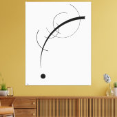 KANDINSKY - VRIJE CURVE NAAR HET PUNT - 1925 - CANVAS AFDRUK (Insitu (Woonkamer))