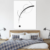 KANDINSKY - VRIJE CURVE NAAR HET PUNT - 1925 - CANVAS AFDRUK (Insitu (Slaapkamer))