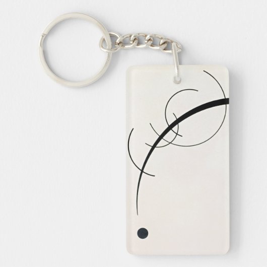 Kandinsky - Vrije Curve Sleutelhanger (Voorkant)