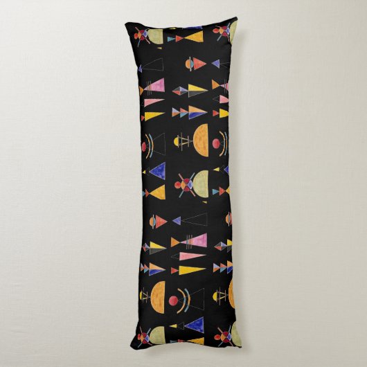 Kandinsky, waterverf schets voor Gate of Kiev Lichaamskussen (Achterkant (Verticaal))