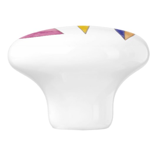 Kandinsky, Waterverf, Schetspoort van Kiev Keramische Knop (Zijkant)