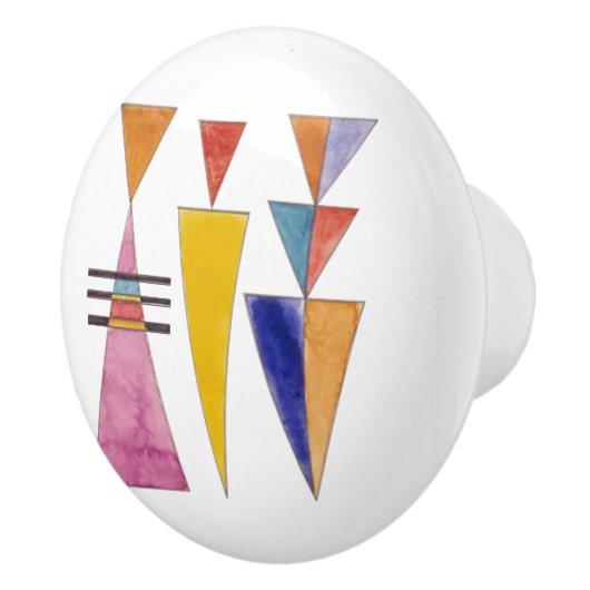 Kandinsky, Waterverf, Schetspoort van Kiev Keramische Knop (Rechts)