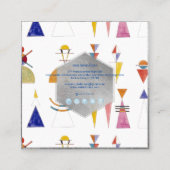 Kandinsky, Waterverf, Schetspoort van Kiev Vierkante Visitekaartje (Achterkant)