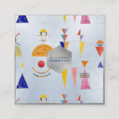 Kandinsky, Waterverf, Schetspoort van Kiev Vierkante Visitekaartje (Voorkant)