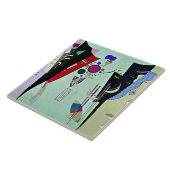 Kandinsky - Wederzijdse overeenkomsten Tegeltje (Zijkant)