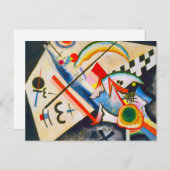 Kandinsky White Cross Briefkaart (Voorkant / Achterkant)
