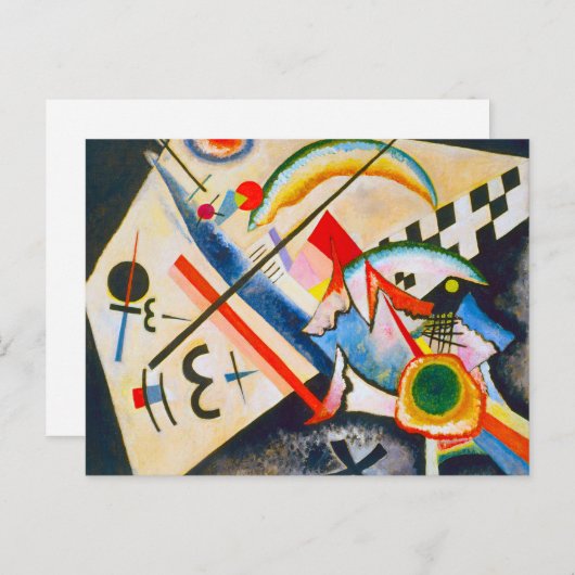 Kandinsky White Cross Briefkaart (Voorkant / Achterkant)