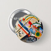 Kandinsky White Cross Button (Voorkant /achterkant)