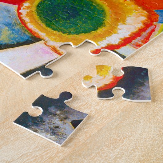 Kandinsky White Cross Puzzle Legpuzzel (Zijkant)