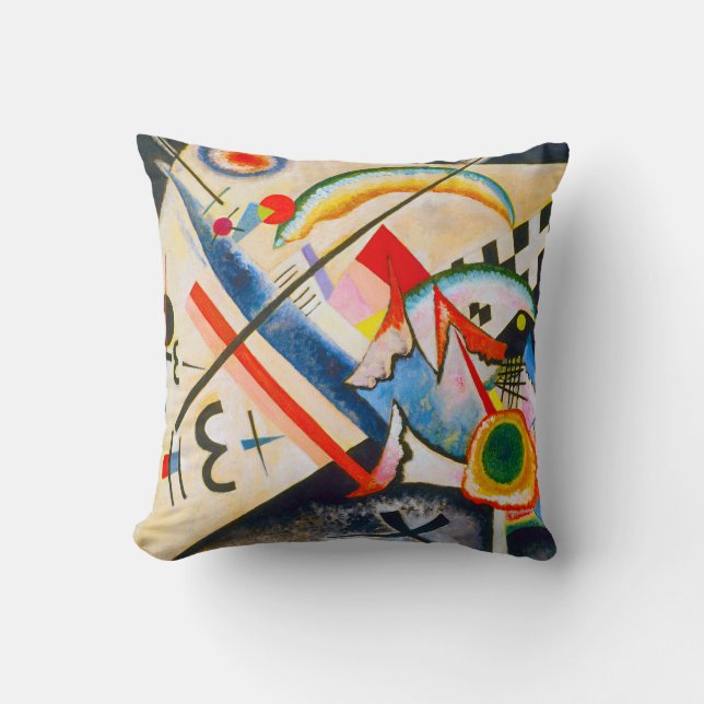 Kandinsky White Cross Sierkussen (Voorkant)