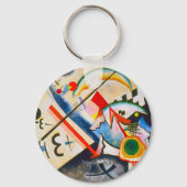 Kandinsky White Cross Sleutelhanger (Voorkant)