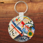 Kandinsky White Cross Sleutelhanger (Voorkant)