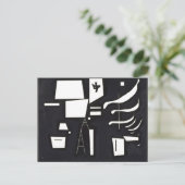 Kandinsky - White - Soft and Hard Briefkaart (Staand voorkant)