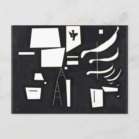 Kandinsky - White - Soft and Hard Briefkaart (Voorkant)