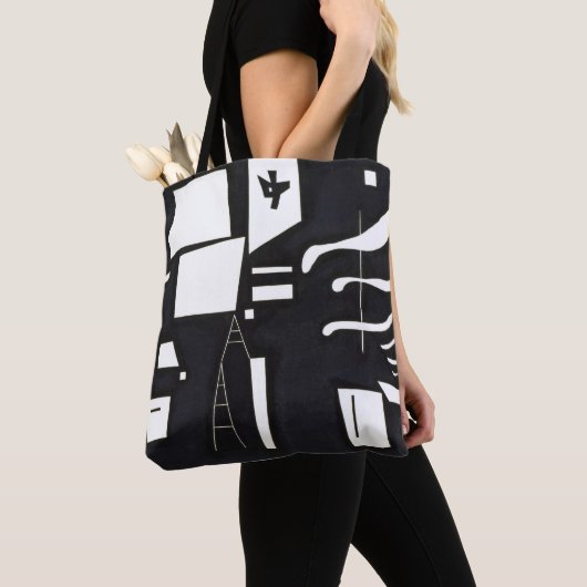 Kandinsky - White - Soft and Hard, Tote Bag (Dichtbij)