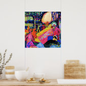 Kandinsky - White Sound Poster (Keuken)