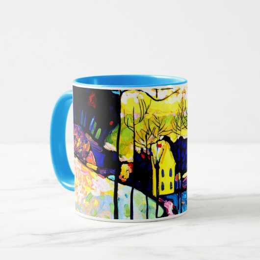 Kandinsky - Winter Landscape Mok (Voorkant links)