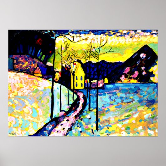 Kandinsky - Winter Landscape Poster (Voorkant)