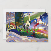 Kandinsky-Winter Landschap met Kerst, Kerstmis Kaart (Voorkant)