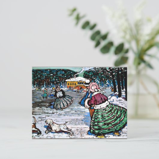 Kandinsky - Winter (Schaatsers) Briefkaart (Staand voorkant)