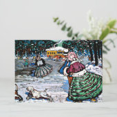 Kandinsky - Winter (Schaatsers) Kaart (Staand voorkant)