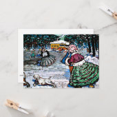 Kandinsky - Winter (Schaatsers) Kaart (Voorkant / Achterkant in situ)