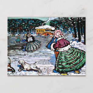 Kandinsky - Winter (Skaters) Briefkaart