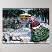 Kandinsky - Winter (Skaters) Poster (Voorkant)