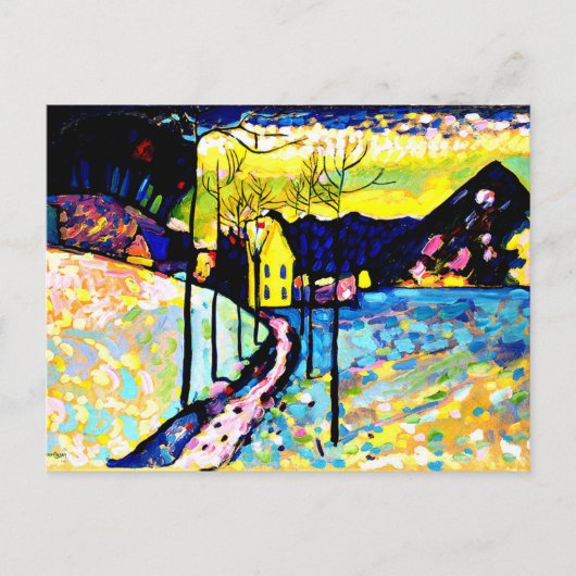 Kandinsky - Winterlandschap Briefkaart (Voorkant)
