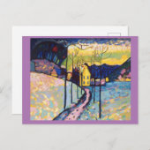 Kandinsky, Winterlandschap, fijne kunst Briefkaart (Voorkant / Achterkant)