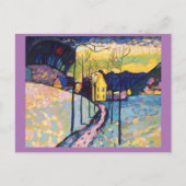 Kandinsky, Winterlandschap, fijne kunst Briefkaart (Voorkant)