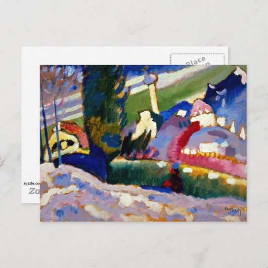 Kandinsky - Winterlandschap met de kerk Briefkaart (Voorkant / Achterkant)