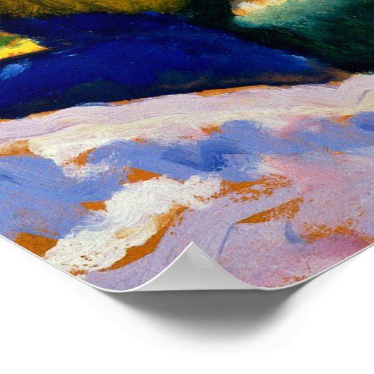 Kandinsky - Winterlandschap met de kerk Poster (Hoek)