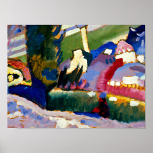 Kandinsky - Winterlandschap met de kerk Poster