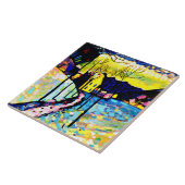 Kandinsky - Winterlandschap Tegeltje (Zijkant)