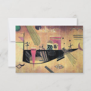 Kandinsky - Wispelturig, beroemd schilderij, Bedankkaart