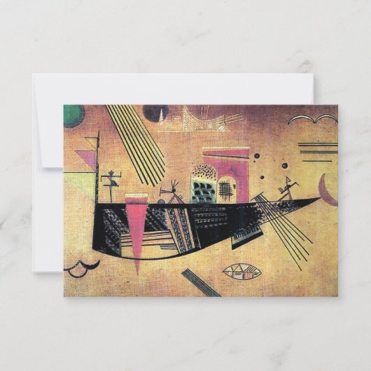 Kandinsky - Wispelturig, beroemd schilderij, Bedankkaart (Voorkant)