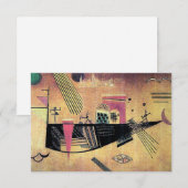 Kandinsky - Wispelturig, beroemd schilderij, Bedankkaart (Voorkant / Achterkant)