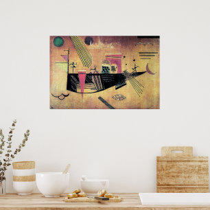 Kandinsky - Wispelturig, beroemd schilderij, Poster